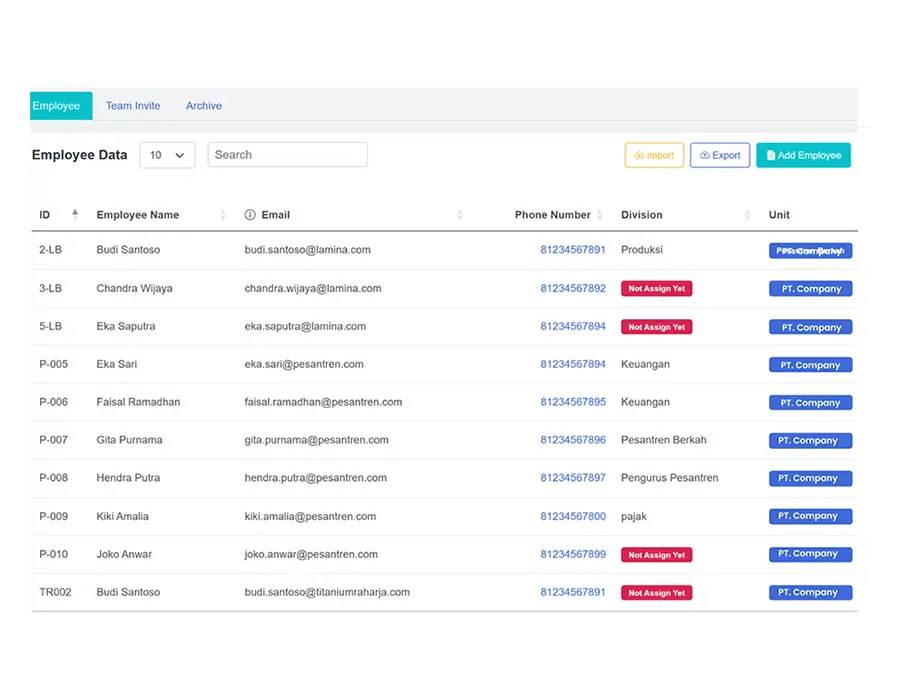 employee database AI KPI generator - hulutarget